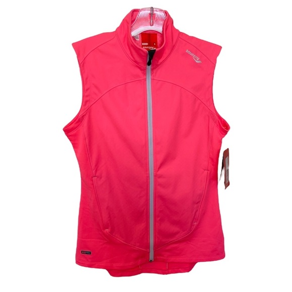 Saucony Jackets & Blazers - New Saucony Pink Zip Up Vest